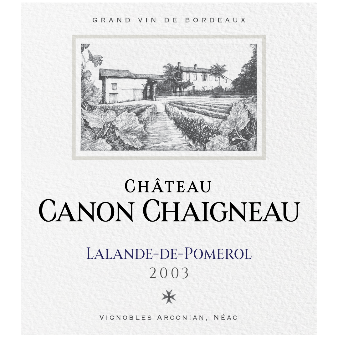 2003 - Grand Vin Château Canon Chaigneau