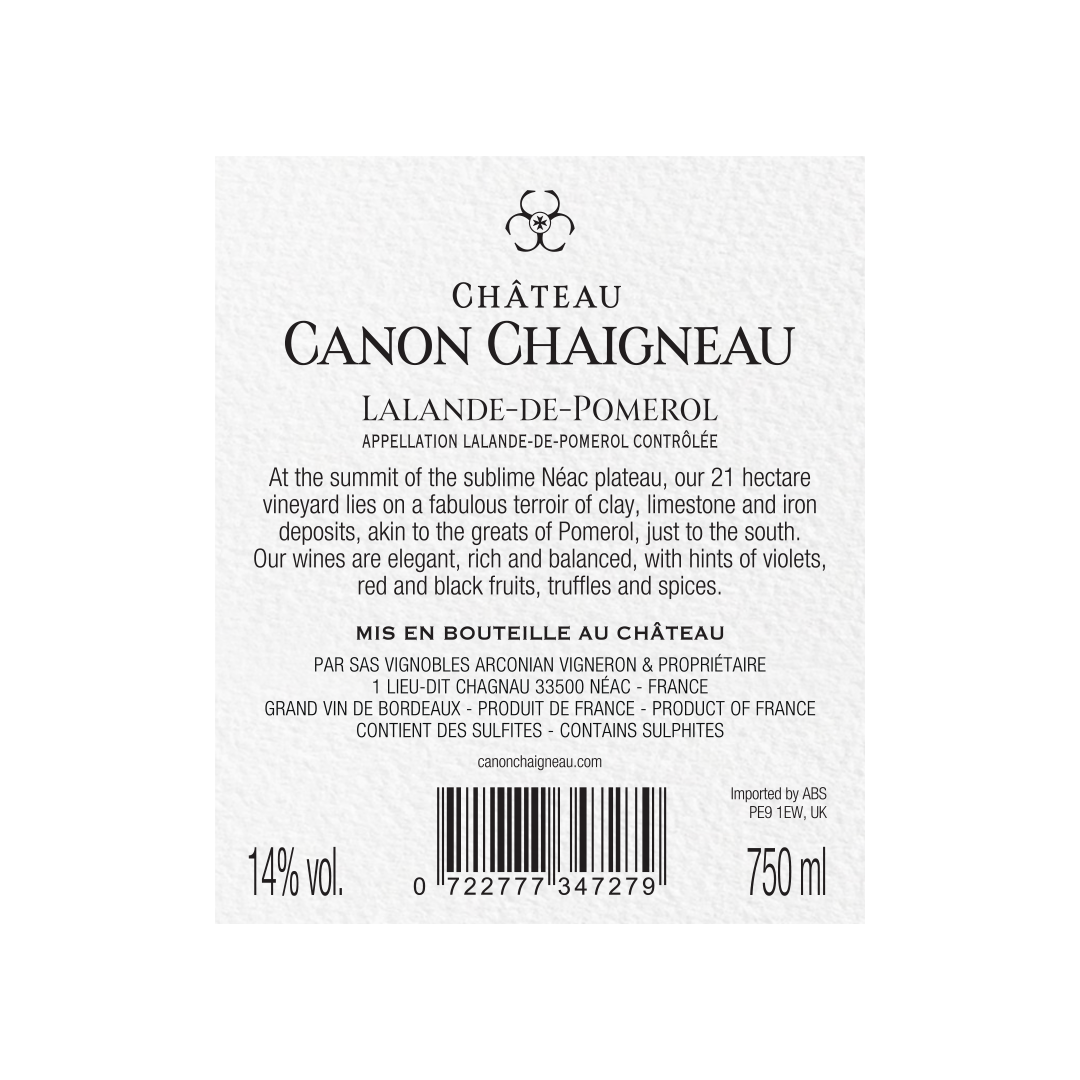 2011 - Grand Vin Château Canon Chaigneau