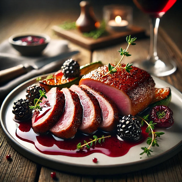 Château Canon Chaigneau 2018 & Duck breast with blackberry reduction