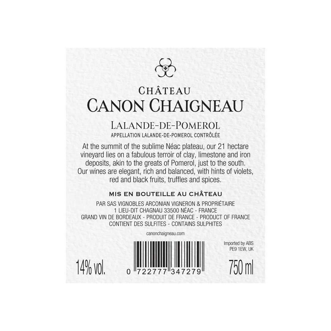 2018 Grand Vin - Château Canon Chaigneau
