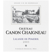 2003 - Grand Vin Château Canon Chaigneau